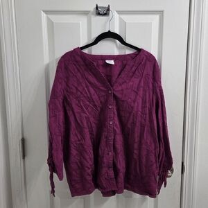 Croft & Barrow Rich Purple Top